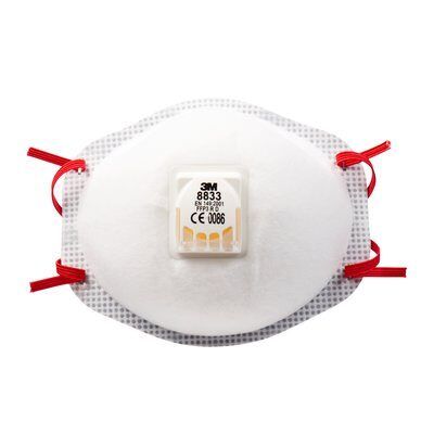 3M 8833 stofmasker uitademventiel