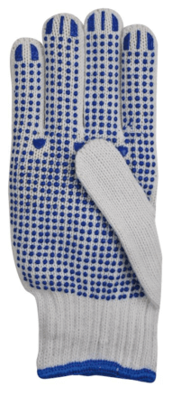 PSP Poly Cotton Knitted PVC Dot 20-300 werkhandschoenen nopjes