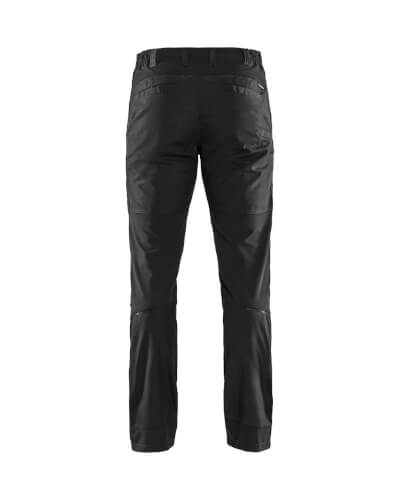 Blaklader 1456 zwarte stretch werkbroek achterkant