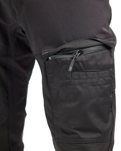 Blaklader 1456 zwarte stretch werkbroek ritszak