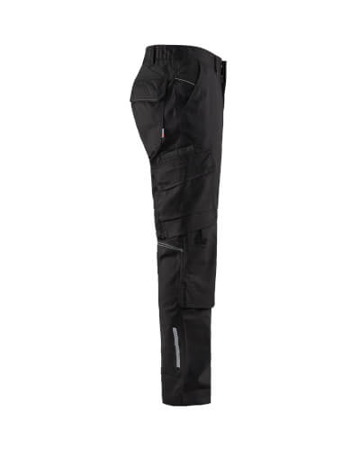 Blaklader 1448 zwarte stretch werkbroek rechterkant