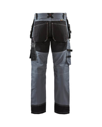 Blaklader X1500 1370 grijze katoenen werkbroek back