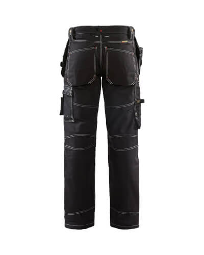 Blaklader X1500 1370 zwarte katoenen werkbroek achterzijde