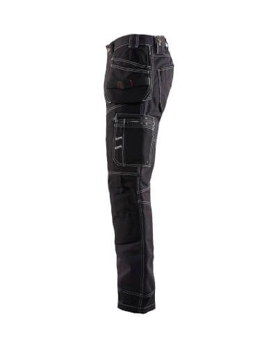 Blaklader X1500 1380 zwarte werkbroek linkerzijde