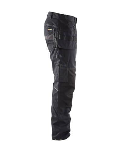 Blaklader 1496 zwarte grijze werkbroek rechterzijde