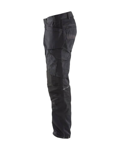 Blaklader 1496 zwarte grijze werkbroek linkerzijde