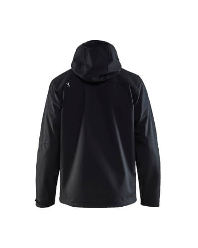 Blaklader 4949 zwart zilver softshell werkjas achterzijde