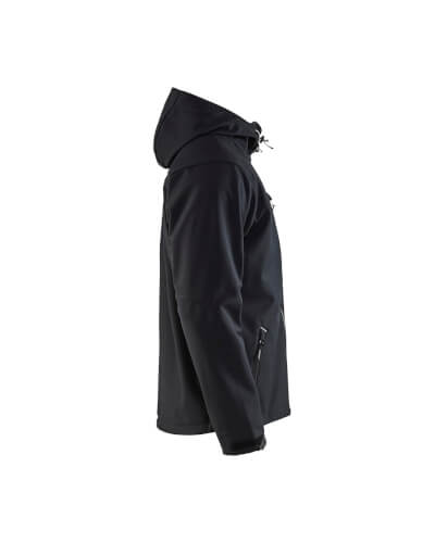 Blaklader 4949 zwart zilver softshell werkjas rechterzijde