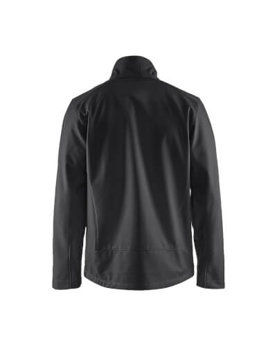 Blaklader 4951 zwarte softshell werkjas achterzijde