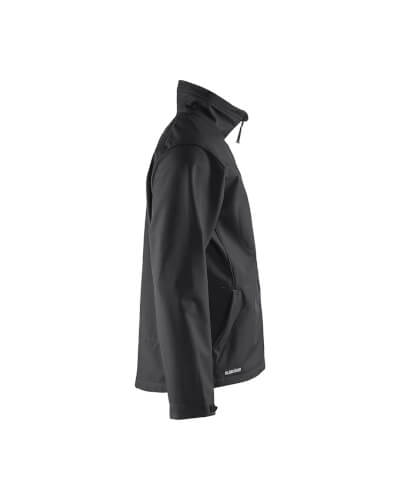 Blaklader 4951 zwarte softshell werkjas rechterzijde