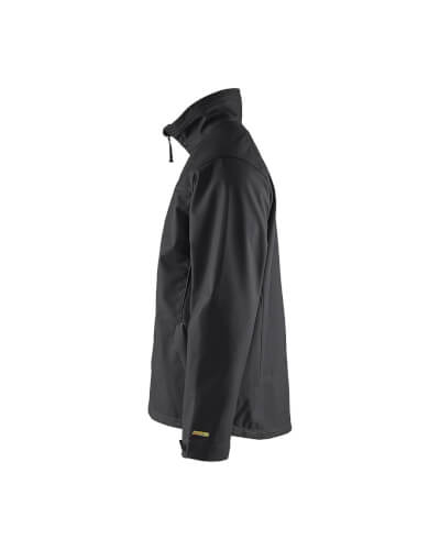 Blaklader 4951 zwarte softshell werkjas linkerzijde