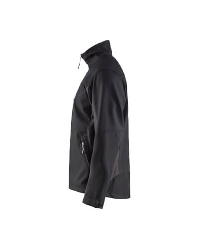Blaklader 4950 zwarte softshell werkjas linkerzijde