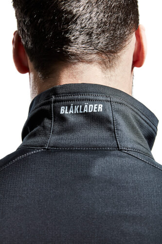Blaklader 4950 zwarte softshell werkjas kraag