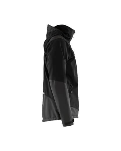 Blaklader 4749 zwart geel softshell werkjas rechterzijde