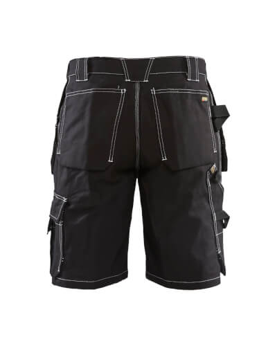 Blaklader 1534 1370 zwarte korte werkbroek achterzijde