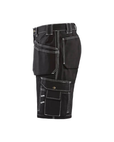 Blaklader 1534 1370 zwarte korte werkbroek linkerzijde