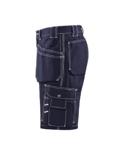 Blaklader 1534 1370 marineblauwe korte werkbroek linkerzijde