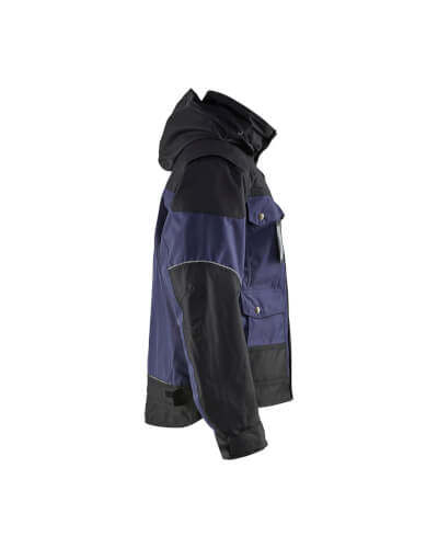 Blaklader 4886 navy/zwarte winter werkjas rechterzijde