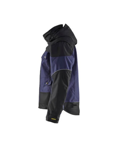 Blaklader 4886 navy/zwarte winter werkjas linkerzijde