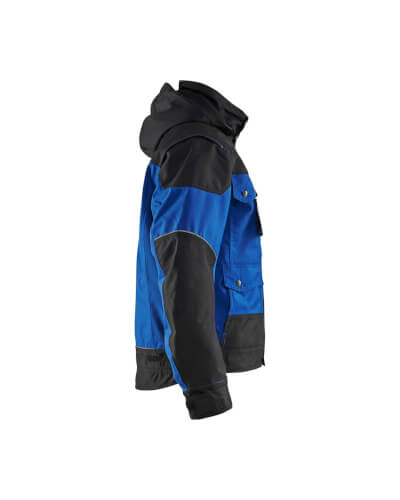 Blaklader 4886 blauw/zwarte winter werkjas rechterzijde