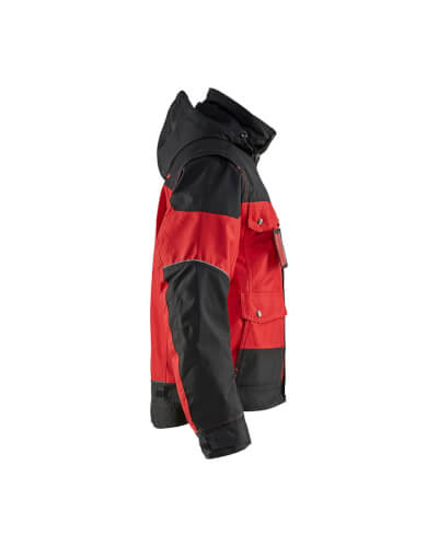 Blaklader 4886 rood/zwarte winter werkjas rechterzijde