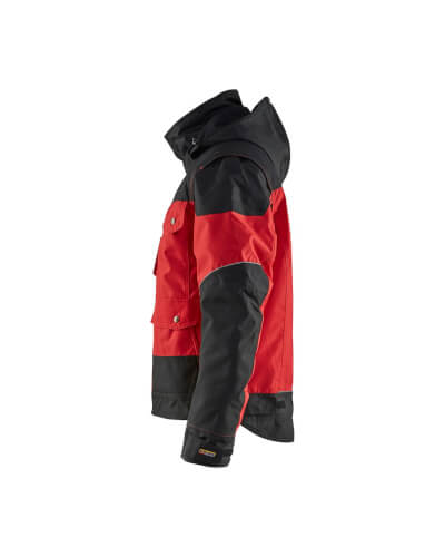 Blaklader 4886 rood/zwarte winter werkjas linkerzijde