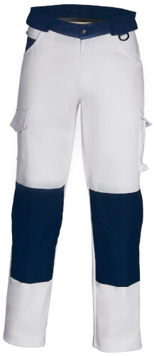 Havep 8657 wit/blauwe werkbroek