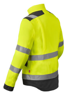 Havep 50429 fluo gele/grijze werkjas achterkant
