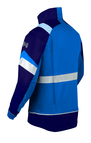 Havep 50292 blauwe/navy werkjas achterzijde