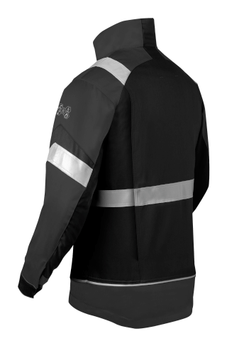 Havep 50292 zwart/grijze werkjas achterzijde