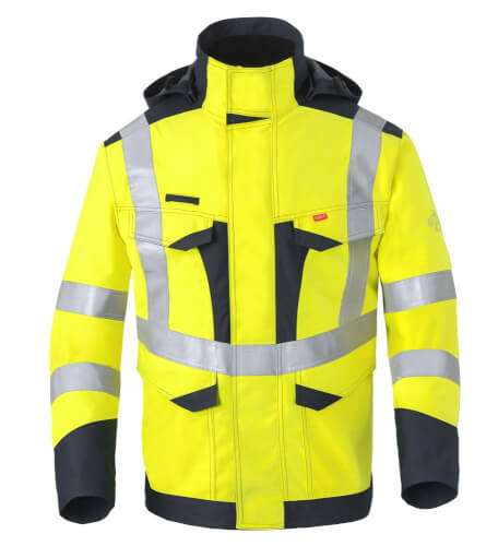 Havep 50248 fluo geel/navy werkparka