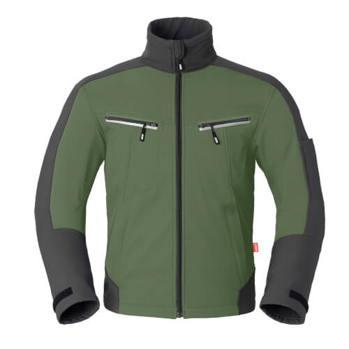 Havep 40145 groen/grijze softshell werkjas
