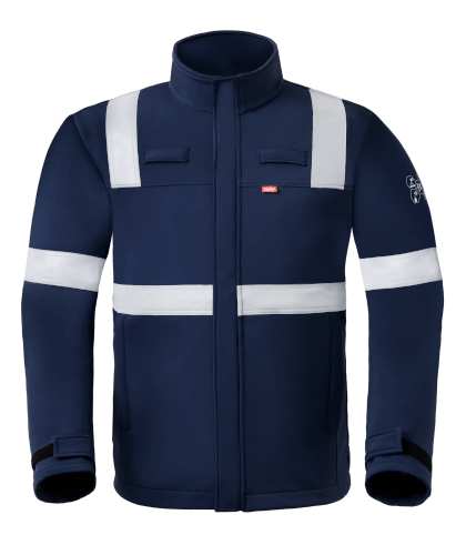 Havep 50383 blauwe softshell werkjas
