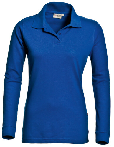 Santino Matt dames korenblauw poloshirt