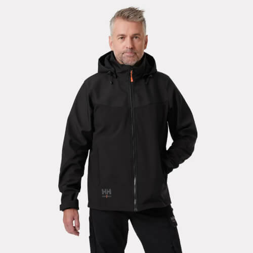 74290 Oxford zwarte softshell werkjas