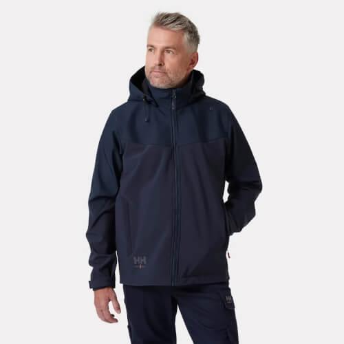 74290 Oxford marineblauw softshell werkjas