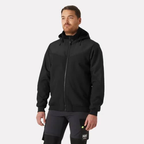 74291 Oxford zwarte softshell winterjas