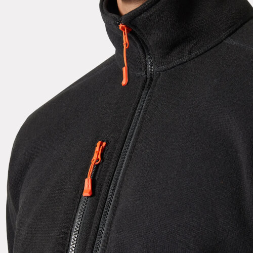 72250 Kensington zwarte fleece werkjas