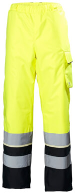 Helly Hansen 71456 UC-ME fluo gele winter werkbroek