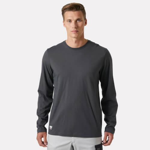79169 Classic donkergrijs longsleeve shirt