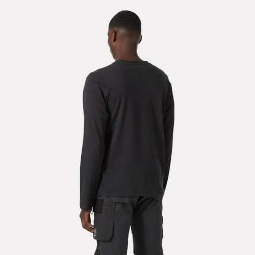 79169 Classic zwart longsleeve shirt