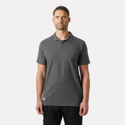 79167 Classic donkergrijze polo