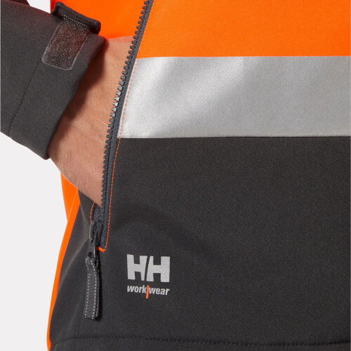 74095 Alna 2.0 fluo oranje softshell werkjas