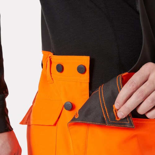 Helly Hansen 77549-269 Alna 4X werkbroek met bretels zijsluiting met knopen