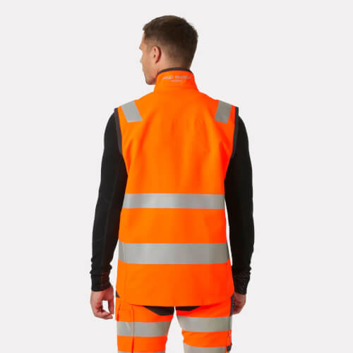 Helly Hansen 74030-269 Alna 4X Tech werkvest op model achterzijde