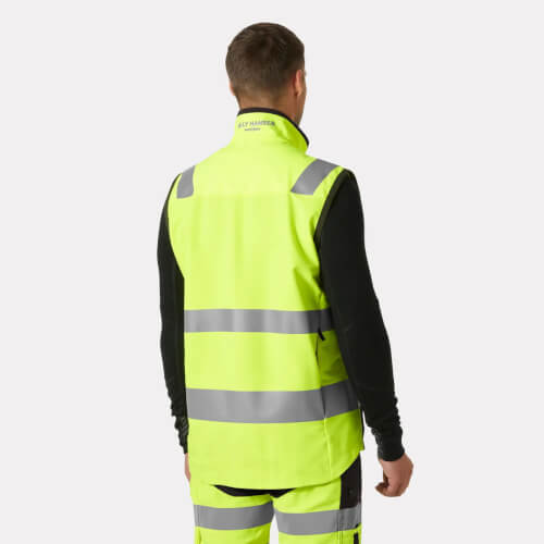 Helly Hansen 74030-369 Alna 4X Tech werkvest op model achterzijde