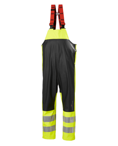 Helly Hansen 70596 Alna 2.0 fluo gele regenbroek met bretels