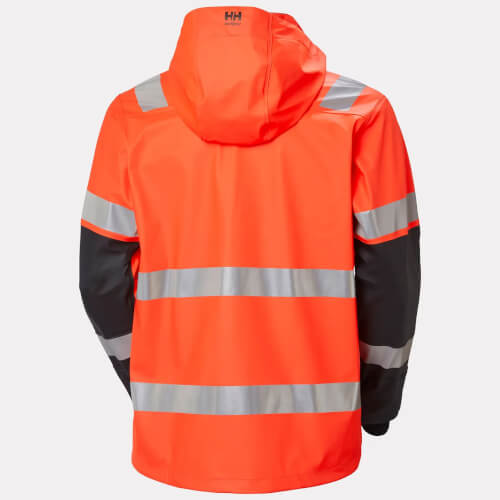 Helly Hansen 70295 Alna 2.0 fluo oranje regenjack achterzijde