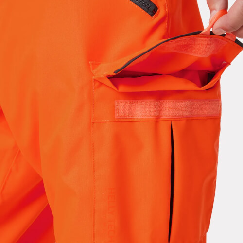 71493 Alna 2.0 fluo oranje werkbroek met bretels