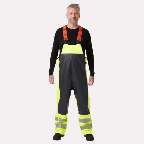 70596 Alna 2.0 fluo gele regenbroek met bretels